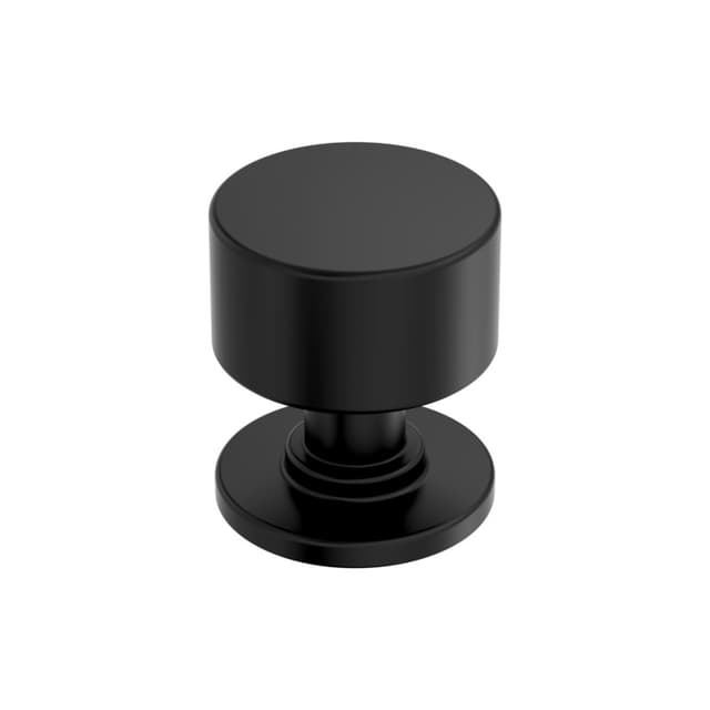 Amerock Balon Series Matte Black 1-1/8 in (29 mm) Diameter Knob, BP37492MB