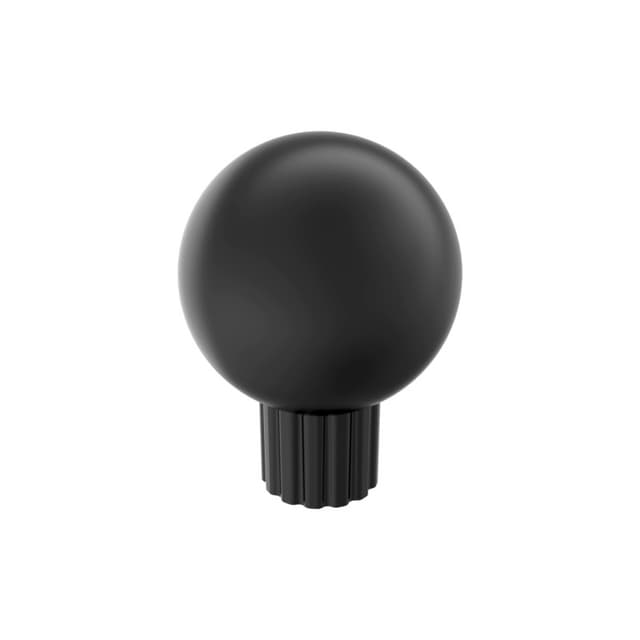 Amerock Cowrie Series Matte Black 1-1/8 in (29 mm) Diameter Knob, BP37700MB