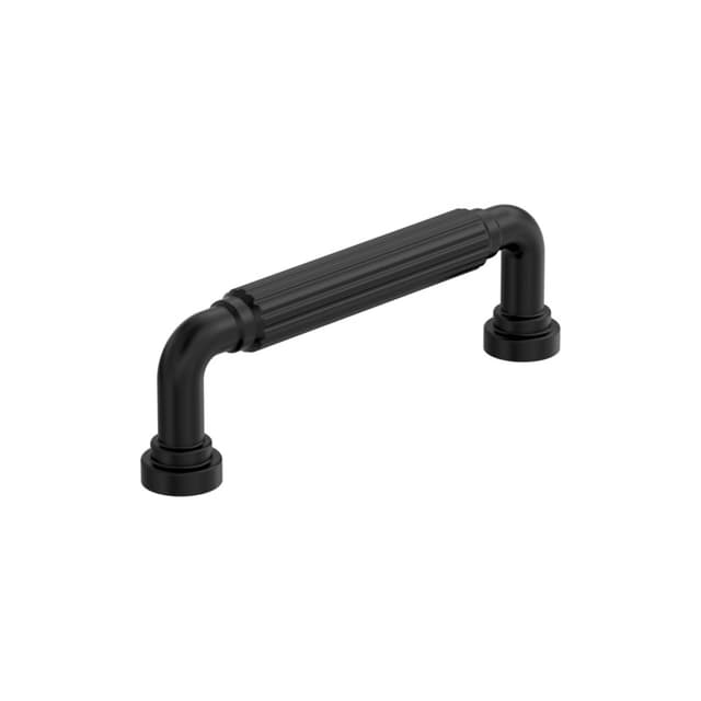 Amerock Cowrie Series 3-3/4 in (96 mm) Center to Center Matte Black Pull, BP37702MB