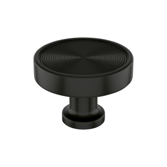 Amerock Dupont Circle Series Matte Black 1-3/4 in (44 mm) Diameter Knob, BP37502MB