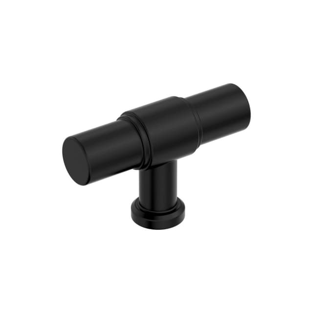 Amerock Faircrest Series Matte Black 2 in (51 mm) L x 5/8 in (16 mm) W Knob, BP37461MB