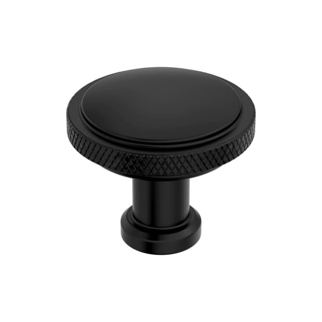 Amerock Faraday Series Matte Black 1-1/4 in (32 mm) Diameter Knob, BP37740MB