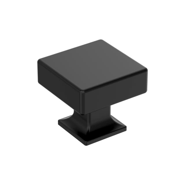 Amerock Lintel Series Matte Black 1-1/4 in (32 mm) Diameter Knob, BP37440MB