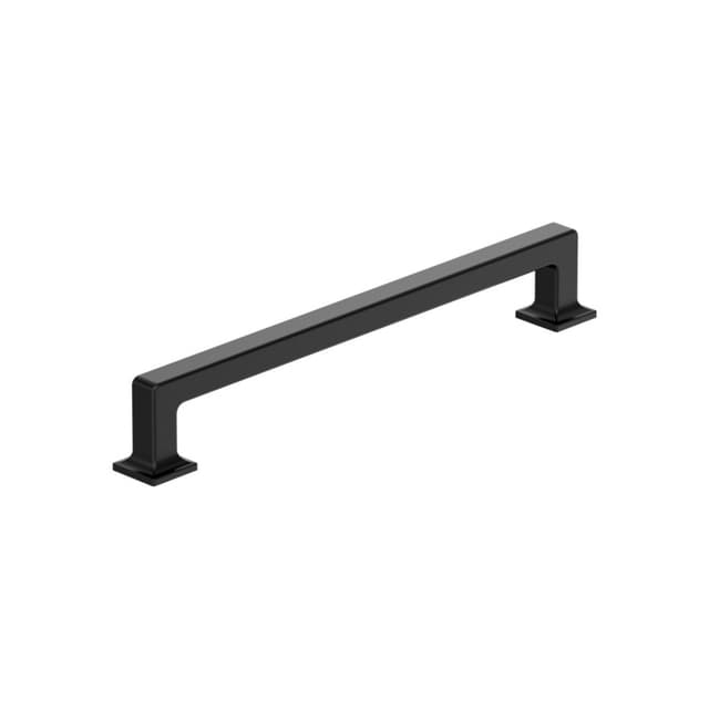 Amerock Lintel Series 7-9/16 in (192 mm) Center to Center Matte Black Pull, BP37445MB
