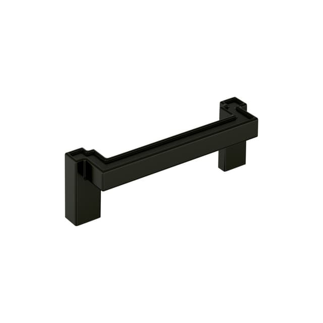 Amerock Rockhurst Series 3-3/4 in (96 mm) Center to Center Matte Black Pull, BP37572MB