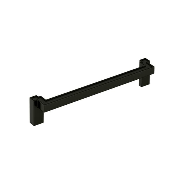 Amerock Rockhurst Series 7-9/16 in (192 mm) Center to Center Matte Black Pull, BP37575MB