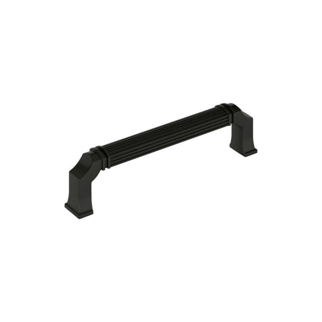 Amerock Townsend Series 5-1/16 in (128 mm) Center to Center Matte Black Pull, BP37523MB