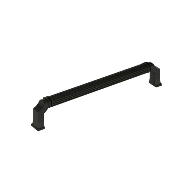 Amerock Townsend Series 7-9/16 in (192 mm) Center to Center Matte Black Pull, BP37525MB