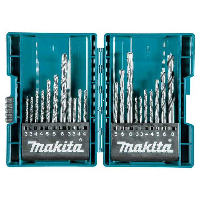 21-Piece Assorted Metric Drill Bit Set, Makita