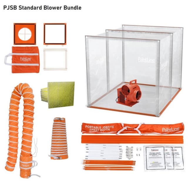 Portable Jobsite Spray Booth Standard Pro Blower Kit, Paintline