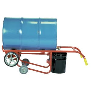 Drum Hand Truck Cradle 4 Fixed Wheel