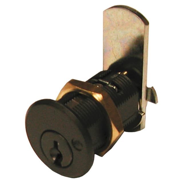 Olympus Pin Tumbler Cam Lock, DCN3 1-7/16" Cylinder Keyed Alike 915, Oil Rubbed Bronze DCN3-10B-915