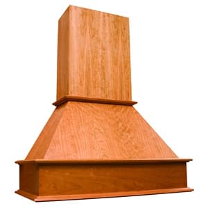 Signature Straight 36" Wide Wood Range Hood, Sirius Compatible Liner, Omega National