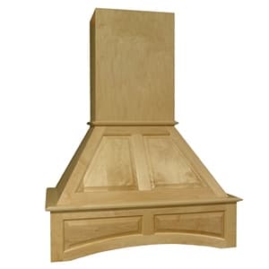Signature Deluxe Arched 30" Wide Wood Range Hood, Broan Compatible Liner, Omega National