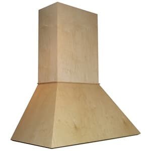 Euro Straight 36" Wide Wood Range Hood, Broan Compatible Liner, Omega National