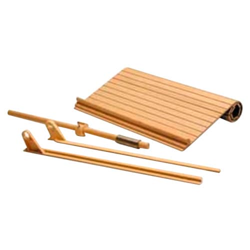 CO2 Solid Wood Tambour Door Kit, 3/4" Flat Slat, Omega National