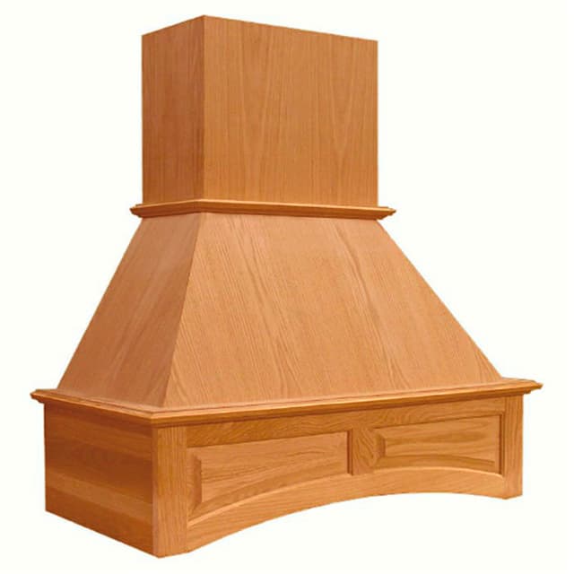 Signature Arched 36" Wide Wood Range Hood, Broan Compatible Liner, Omega National