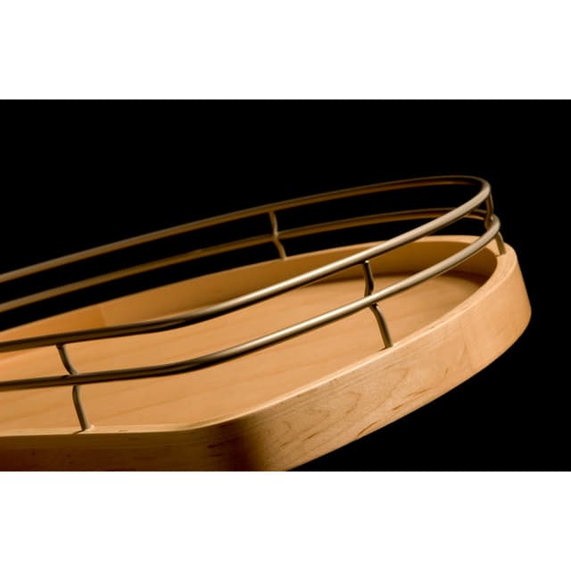 T83 Platinum Series Wood Kidney 2 Shelf Lazy Susan, Omega National