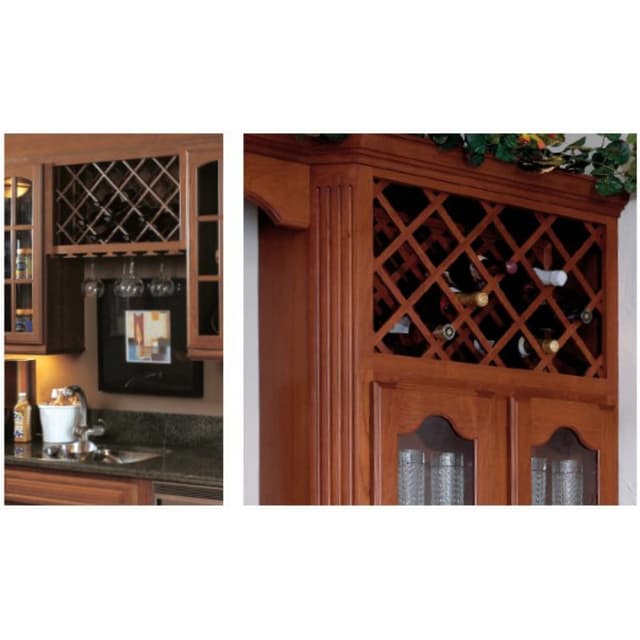Omega National L30 Series 17"x29" Single Panel Squared Wine Rack Lattice Panel