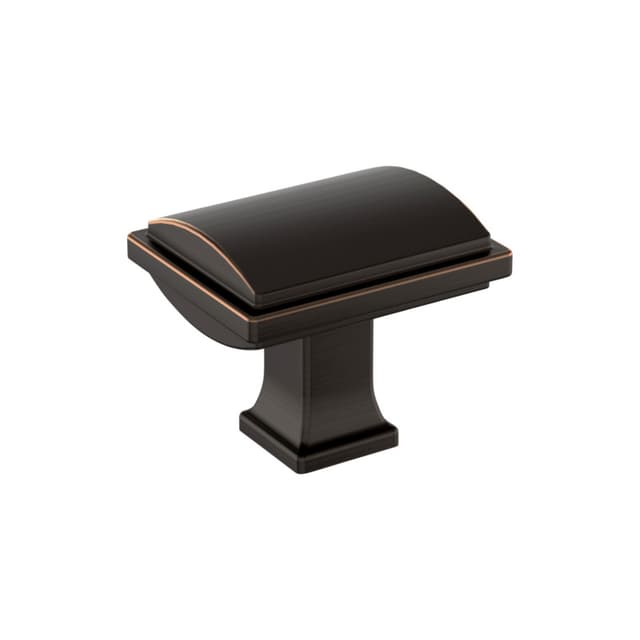 Amerock Townsend Series Oil Rubbed Bronze 1-5/16 in (33 mm) L x 1-1/16 in (27 mm) W Knob, BP37520ORB