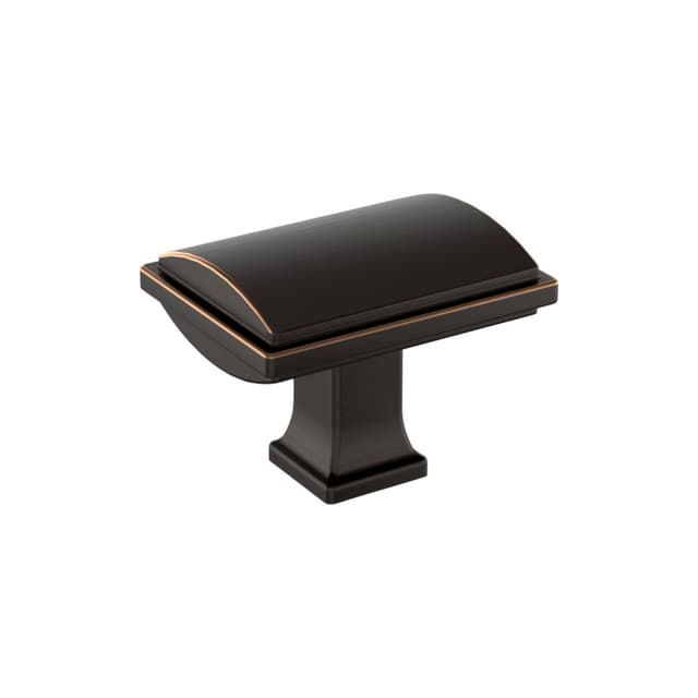 Amerock Townsend Series Oil Rubbed Bronze 1-5/8 in (41 mm) L x 1-1/4 in (32 mm) W Knob, BP37521ORB