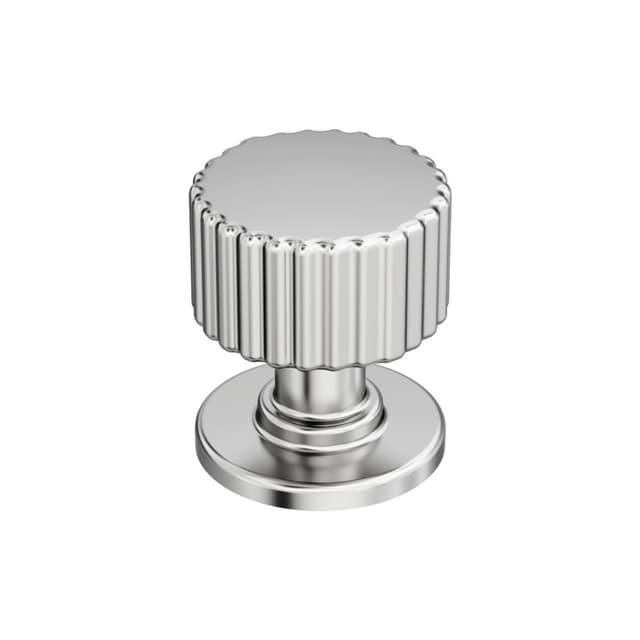 Amerock Ballard Series Polished Chrome 1-1/8 in (29 mm) Diameter Knob, BP3765226