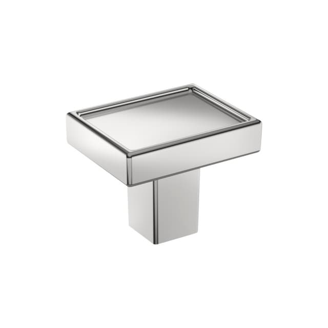 Amerock Rockhurst Series Polished Chrome 1-1/4 in (32 mm) L x 1 in (25 mm) W Knob, BP3757026
