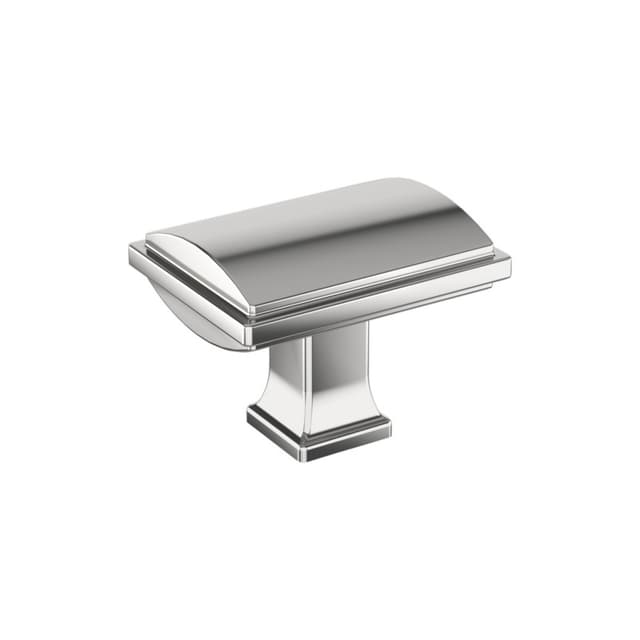 Amerock Townsend Series Polished Chrome 1-5/8 in (41 mm) L x 1-1/4 in (32 mm) W Knob, BP3752126