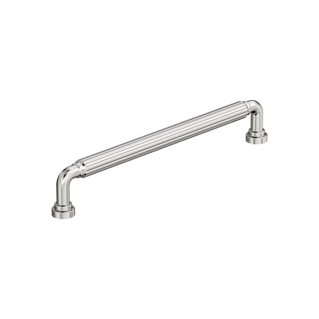 Amerock Cowrie Series 7-9/16 in (192 mm) Center to Center Polished Nickel Pull, BP37705PN