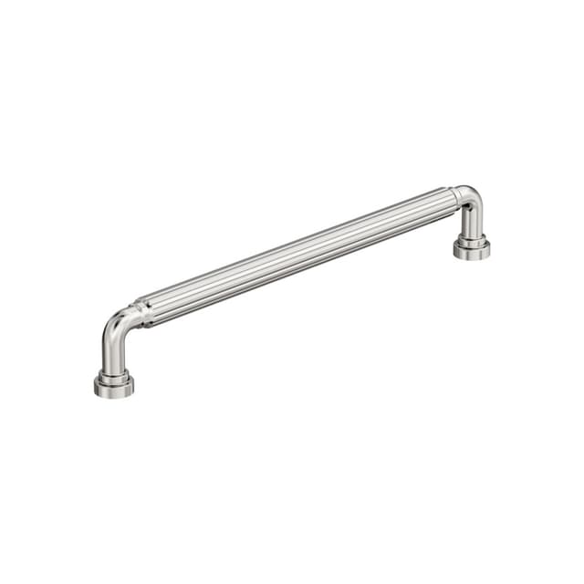 Amerock Cowrie Series 8-13/16 in (224 mm) Center to Center Polished Nickel Pull, BP37706PN