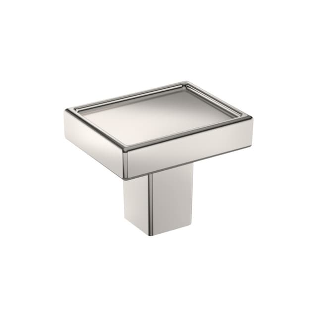 Amerock Rockhurst Series Polished Nickel 1-1/4 in (32 mm) L x 1 in (25 mm) W Knob, BP37570PN