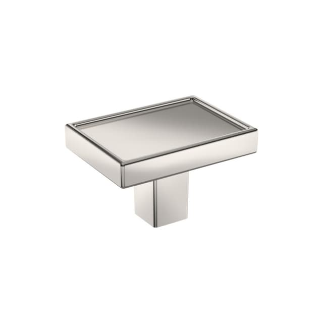 Amerock Rockhurst Series Polished Nickel 1-5/8 in (41 mm) L x 1-3/16 in (30 mm) W Knob, BP37571PN