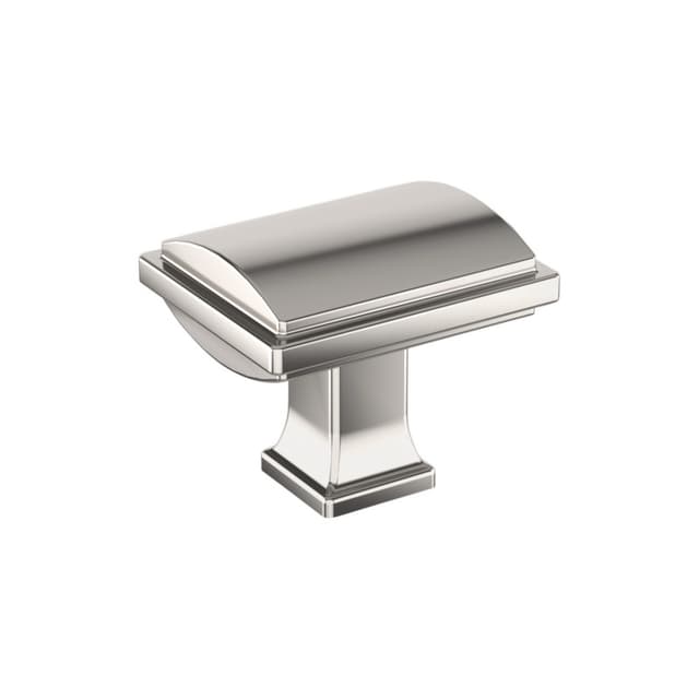 Amerock Townsend Series Polished Nickel 1-5/16 in (33 mm) L x 1-1/16 in (27 mm) W Knob, BP37520PN