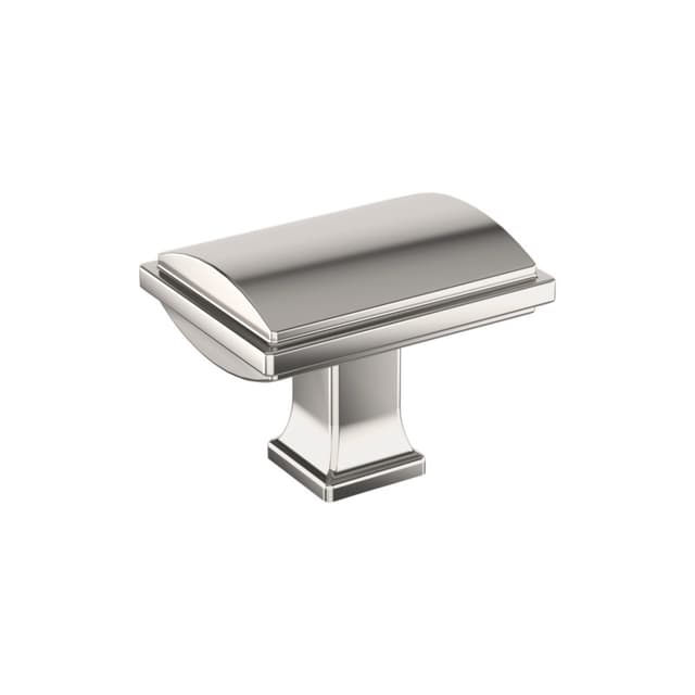 Amerock Townsend Series Polished Nickel 1-5/8 in (41 mm) L x 1-1/4 in (32 mm) W Knob, BP37521PN