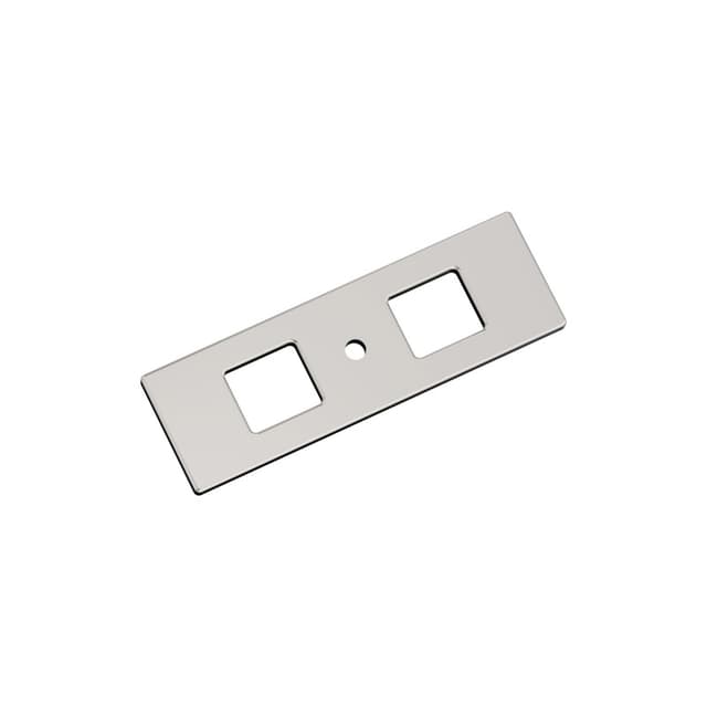 Amerock Medora Series, Backplate 3-11/16"L x 1-3/16"W Polished Nickel