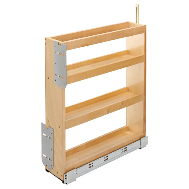 Pro Value Series Wood 3-Shelf Base Cabinet Pullout Organizer with Soft-Close Slides
