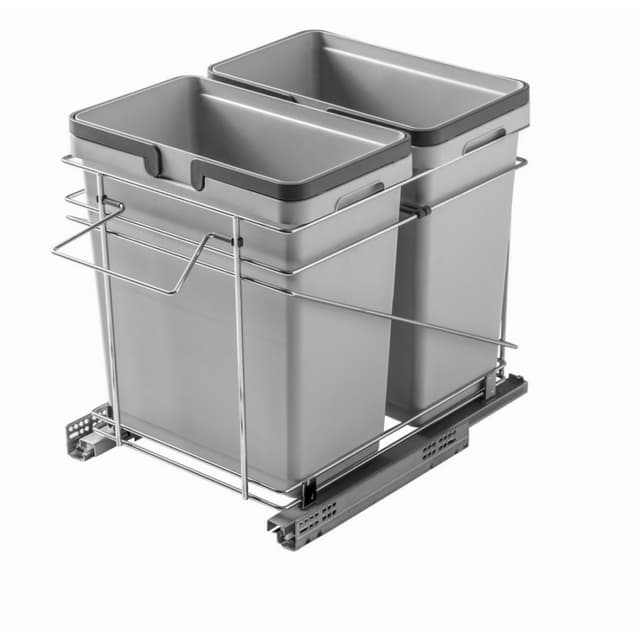 Bottom Mount Double Trash Pullout 32 Quart, Salice