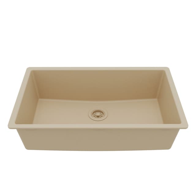 Karran QU-812 Quartz Series Undermount Large Bowl Kitchen Sink, Pallet