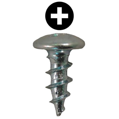 Quickscrews #8 Truss Head Hinge and Drawer Slide Installation Screw Phillips Drive - Sharp Point Coarse Thread Black