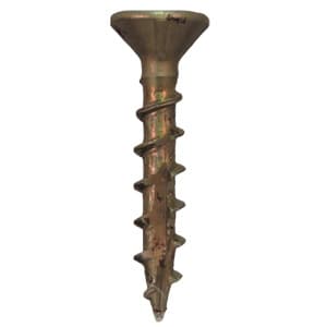 #8 x 1-1/4" Flat Head Assembly Screws, Square/Phillips Drive Coarse Thread with Nibs and Double Auger Point, Lubricated, Box of 1000 by Quickscrews