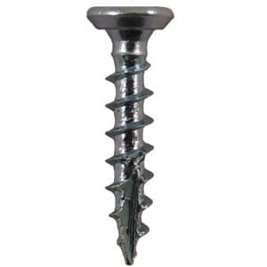 Quickscrews #6 Undercut Flat Head Hinge and Drawer Slide Installation Screw Phillips Drive - Type 17 Auger Point Coarse Thread Zinc