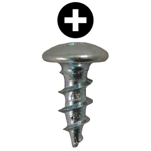 Quickscrews #8 x 7/16" Truss Head Hinge and Drawer Slide Installation Screw Phillips Drive - Sharp Point Coarse Thread Zinc, 6276 - 5000/Box