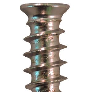 Quickscrews M6 Flat Head Euro Screw Pozidriv Drive - Blunt Point Coarse Thread Nickel