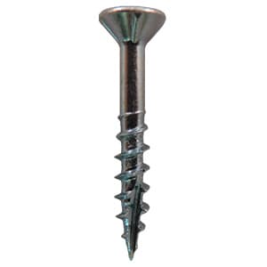 Quickscrews #8 Flat Head Assembly Screw Square Drive - Type 17 Auger Point Coarse Thread Zinc