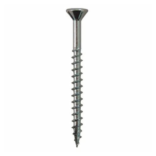 Quickscrews #8 x 2" Flat Head Assembly Screw Square Drive - Type 17 Auger Point Coarse Thread Zinc, 12618 - 4000/Box