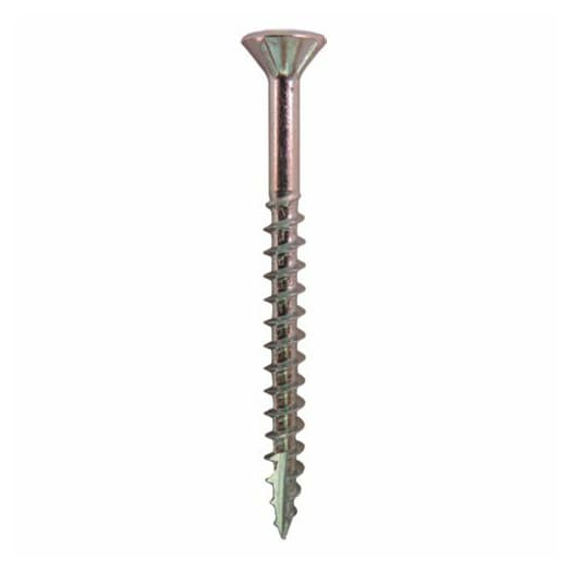 Quickscrews #10 Flat Head Assembly Screw Square Drive - Type 17 Auger Point Coarse Thread Zinc