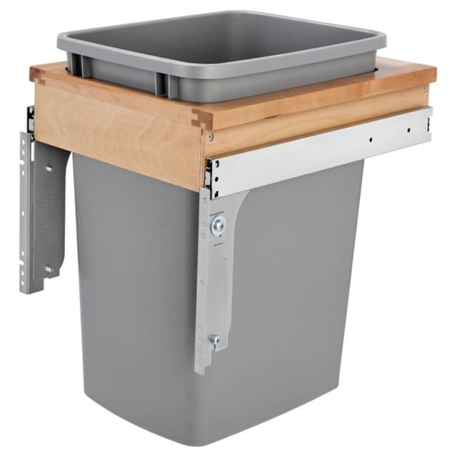 4WCTM-1516DM-1 Series Top Single Bin Mount Waste Container, Rev-A-Shelf