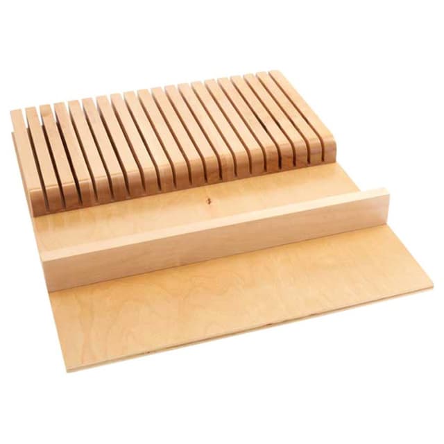 4WKB Series Wood Knife Block Drawer Insert, Rev-A-Shelf