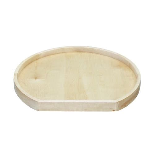 Rev-A-Shelf 4WLS-201 Series Wood D-Shape Lazy Susan, Trays Only, Bulk Pack of 8