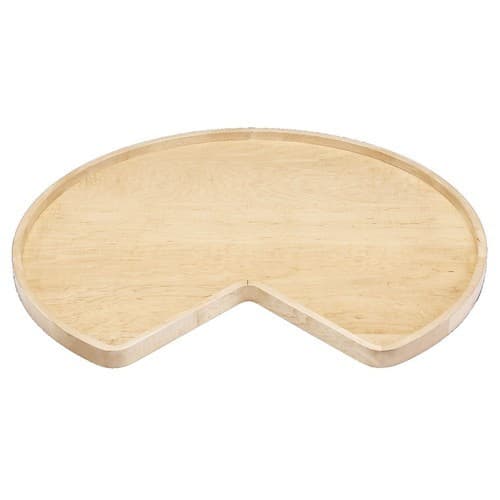 Rev-A-Shelf 4WLS-401 Series Wood Kidney Single Shelf Lazy Susan, Trays with Bearings, Bulk Packs